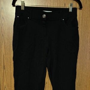 Madison Elegant Black Straight Leg Trousers